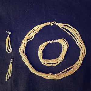 Adami & Martucci Soft Gold Necklace Set